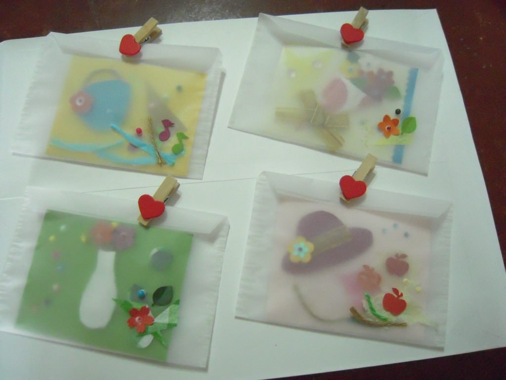 流水往事┃網路下訂 全是我手工作的卡片 希望能感受到我用心製作的心情 祝福他告白順利　　