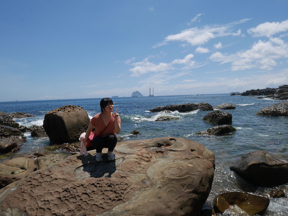 基隆海岸步道┃大涼亭公廁「外木山濱海大道」(情人湖大道)有停車場 離台北不遠 環境乾淨一級棒散步看海