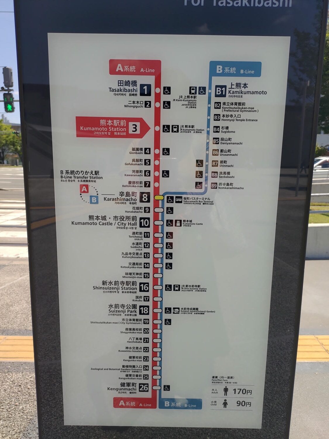 熊本交通┃熊本市路面電車一日票500圓無限搭乘重點整理 JR熊本站買票 collection和美都租和服浴衣搭電車