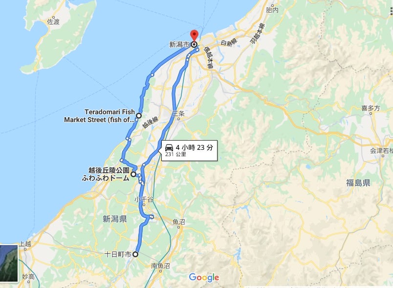 (日本關東)東京近郊走走新潟 大地藝術祭十日町清津峽 農舞台 長岡寺泊魚市 越後丘陵玫瑰園 彌彥神社