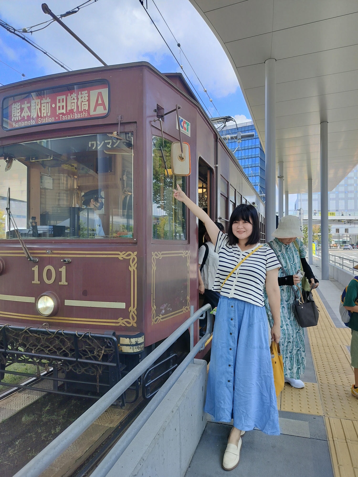 熊本交通┃熊本市路面電車一日票500圓無限搭乘重點整理 JR熊本站買票 collection和美都租和服浴衣搭電車