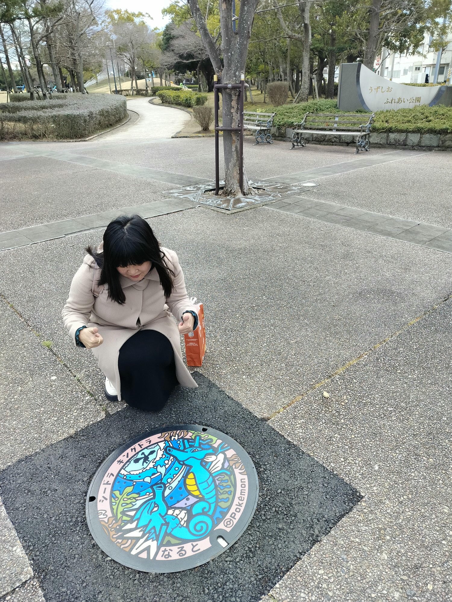 四國德島鳴門┃JR德島站去鳴門找「寶可夢彩繪人孔蓋」 水君 刺龍王 蚊香家族 計程車40分全捕獲 ポケふた