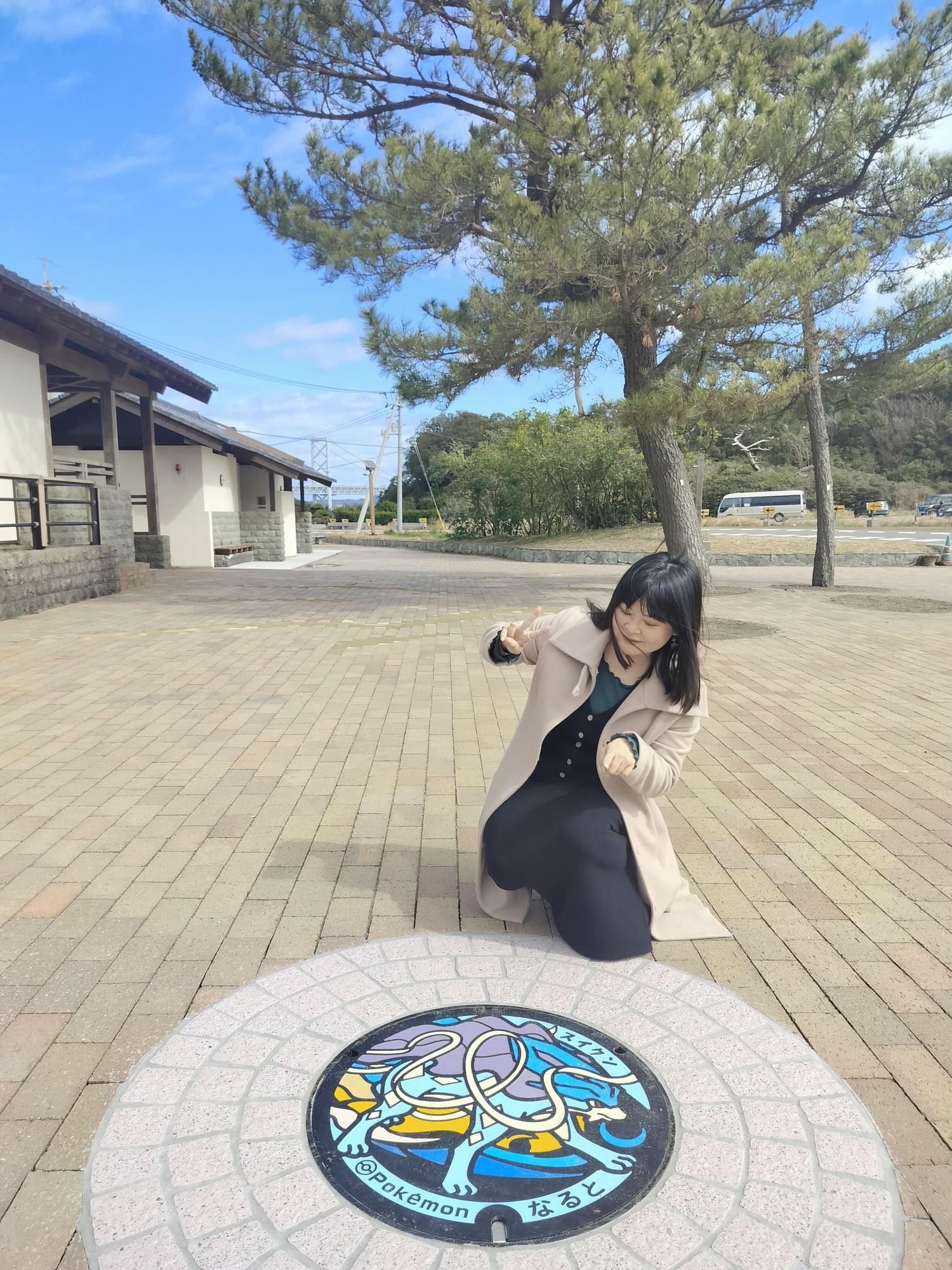 四國德島鳴門┃JR德島站去鳴門找「寶可夢彩繪人孔蓋」 水君 刺龍王 蚊香家族 計程車40分全捕獲 ポケふた