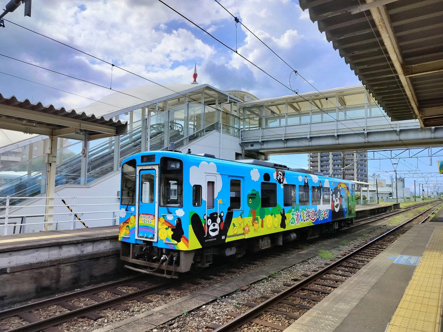 熊本交通┃JR八代站搭肥薩橘子鐵道(橘子咖啡) 帶回雙層便當賞海景 酷洛米美樂蒂彩繪 鹿兒島出水站箱崎八幡神社