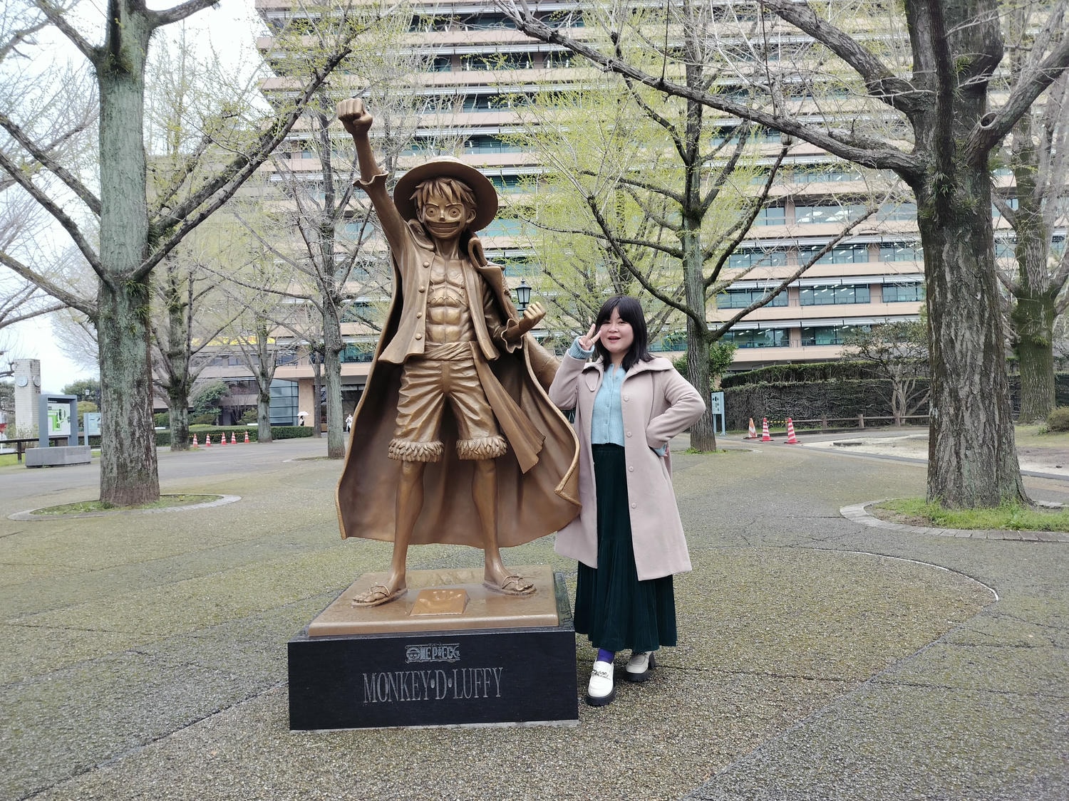 熊本景點┃草帽海賊團10座銅像捕獲 熊本自由行海賊迷 高森佛朗基縣廳魯夫 萌之里娜美 索隆喬巴香吉士 布魯克騙人布