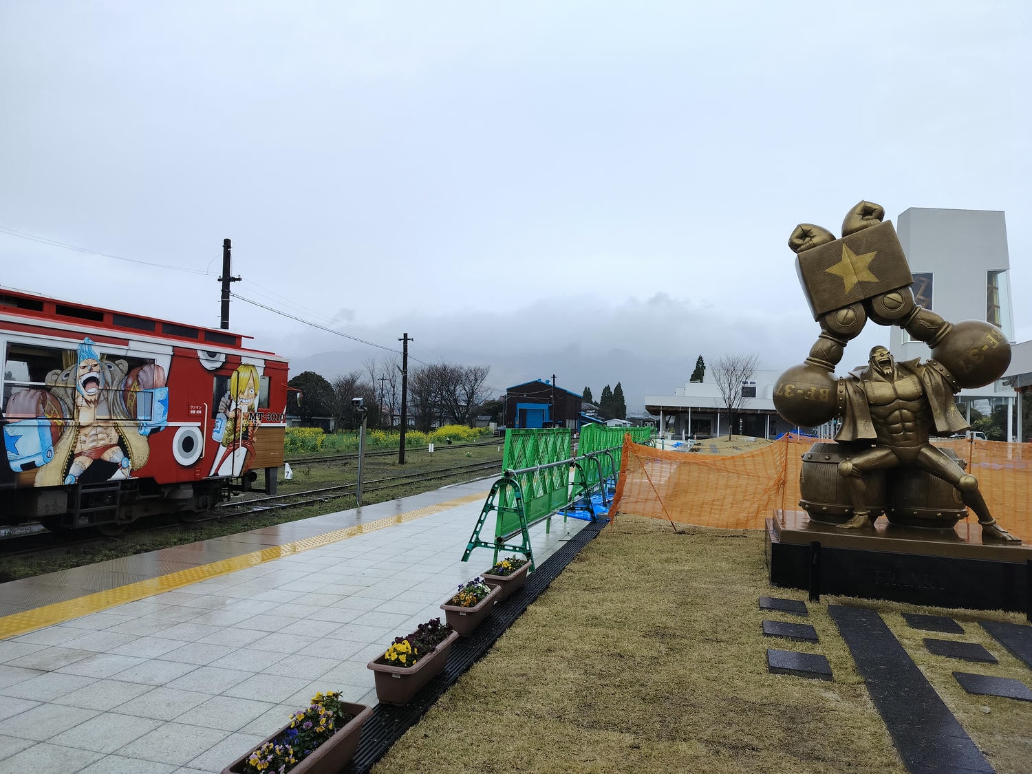 熊本景點┃草帽海賊團10座銅像捕獲 熊本自由行海賊迷 高森佛朗基縣廳魯夫 萌之里娜美 索隆喬巴香吉士 布魯克騙人布