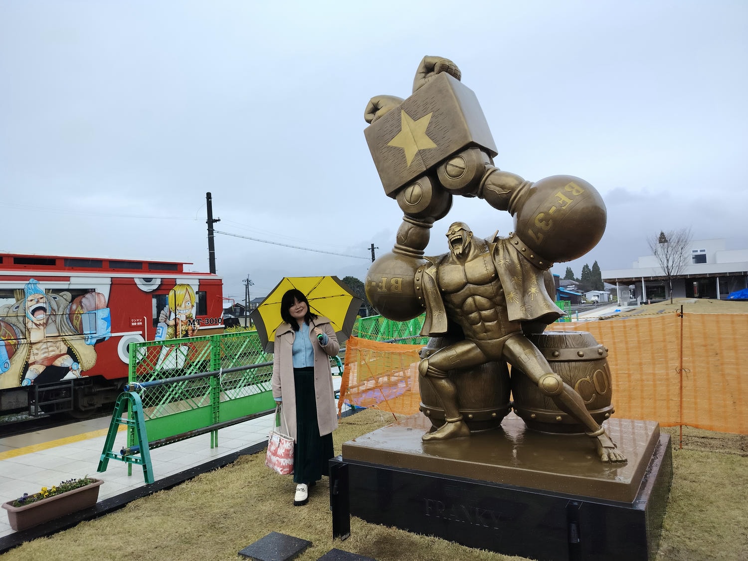 熊本景點┃草帽海賊團10座銅像捕獲 熊本自由行海賊迷 高森佛朗基縣廳魯夫 萌之里娜美 索隆喬巴香吉士 布魯克騙人布