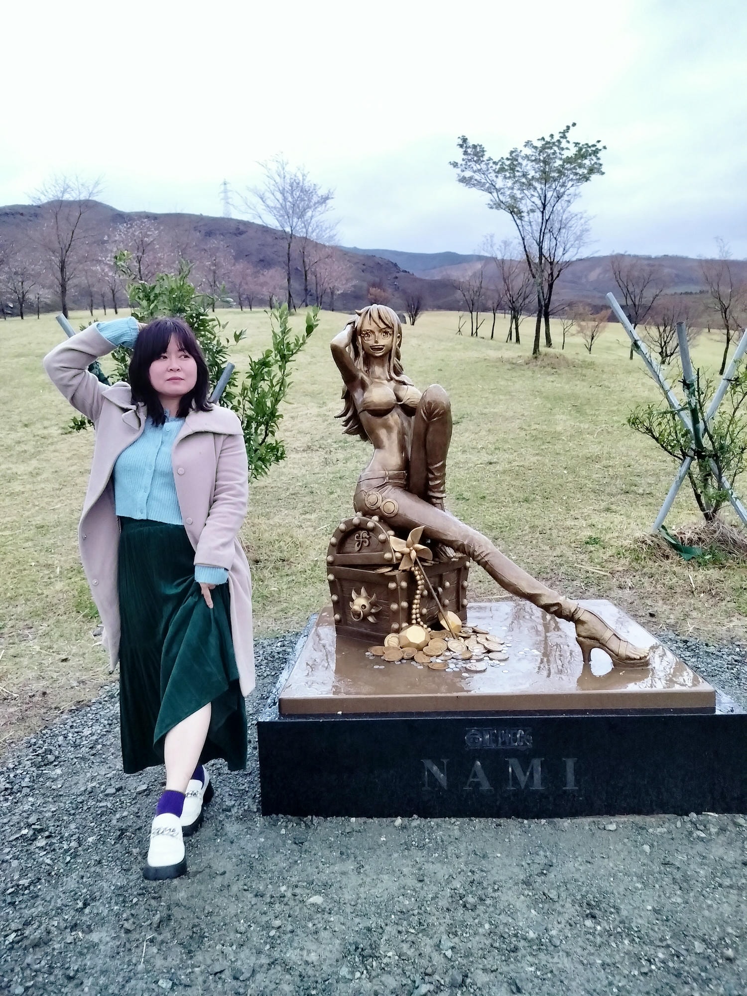 熊本景點┃草帽海賊團10座銅像捕獲 熊本自由行海賊迷 高森佛朗基縣廳魯夫 萌之里娜美 索隆喬巴香吉士 布魯克騙人布