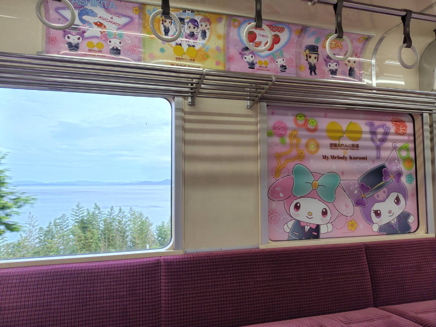 熊本交通┃JR八代站搭肥薩橘子鐵道(橘子咖啡) 帶回雙層便當賞海景 酷洛米美樂蒂彩繪 鹿兒島出水站箱崎八幡神社