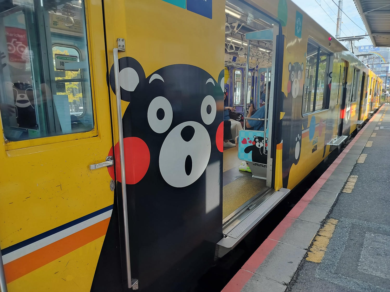 熊本路面交通┃熊本市二大電鐵整理「萌熊電鐵」+「路面電車」怎麼搭?電車一日券500日幣 北熊本站買熊本熊週邊