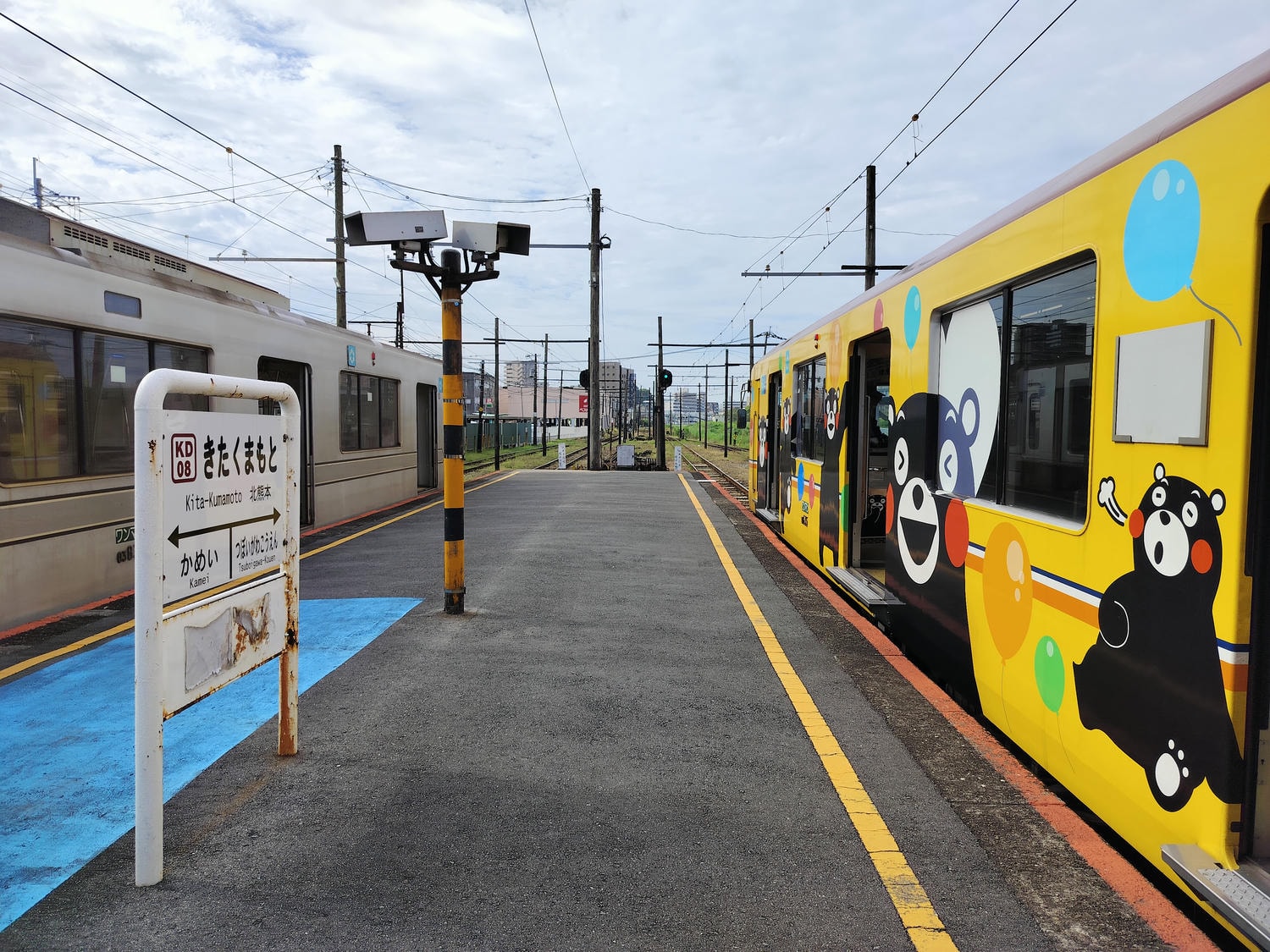 熊本路面交通┃熊本市二大電鐵整理「萌熊電鐵」+「路面電車」怎麼搭?電車一日券500日幣 北熊本站買熊本熊週邊