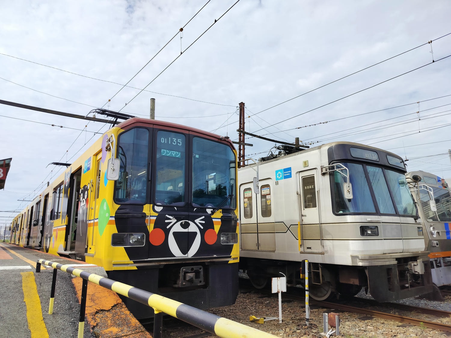熊本路面交通┃熊本市二大電鐵整理「萌熊電鐵」+「路面電車」怎麼搭?電車一日券500日幣 北熊本站買熊本熊週邊