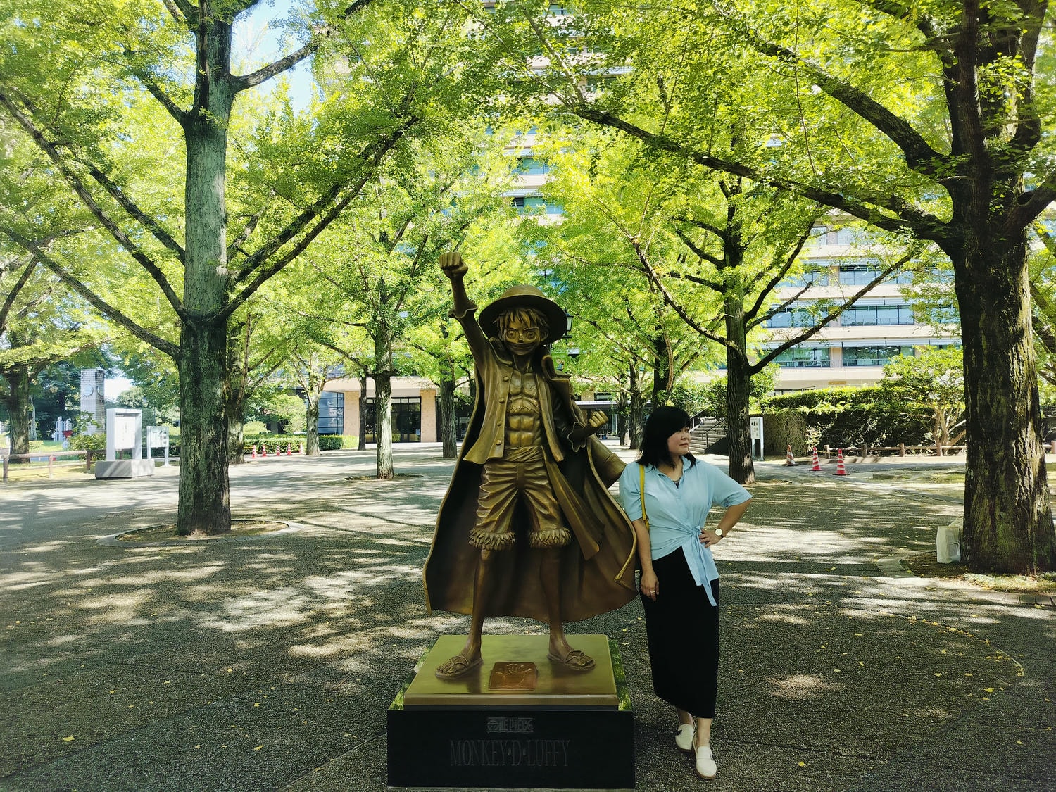 熊本景點┃草帽海賊團10座銅像捕獲 熊本自由行海賊迷 高森佛朗基縣廳魯夫 萌之里娜美 索隆喬巴香吉士 布魯克騙人布