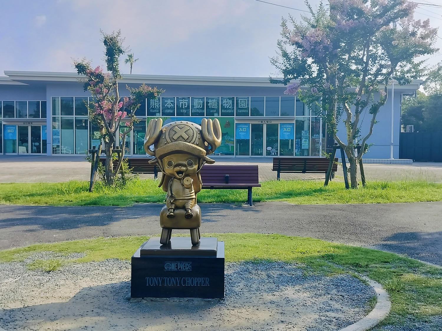熊本景點┃草帽海賊團10座銅像捕獲 熊本自由行海賊迷 高森佛朗基縣廳魯夫 萌之里娜美 索隆喬巴香吉士 布魯克騙人布