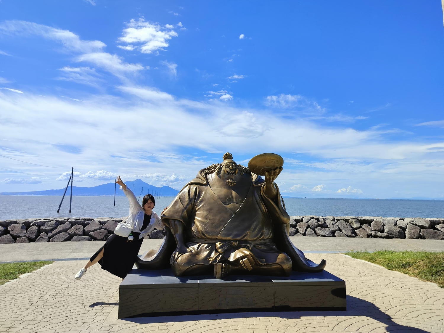 熊本景點┃草帽海賊團10座銅像捕獲 熊本自由行海賊迷 高森佛朗基縣廳魯夫 萌之里娜美 索隆喬巴香吉士 布魯克騙人布