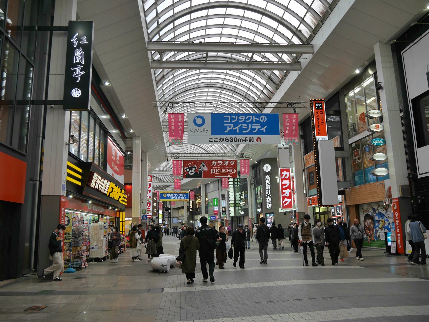 熊本市路面電車一日券┃水前寺/熊本城秋楓春櫻 熊本熊廣場 屋台村推天草大王 商店街藥粧COCOSA超市 半夜唐吉訶德