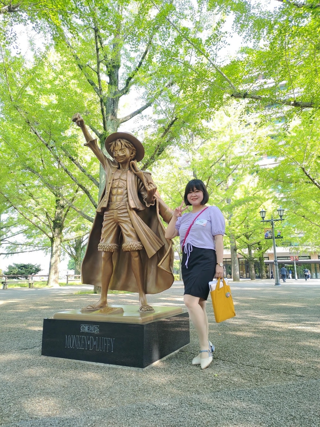熊本景點┃草帽海賊團10座銅像捕獲 熊本自由行海賊迷 高森佛朗基縣廳魯夫 萌之里娜美 索隆喬巴香吉士 布魯克騙人布