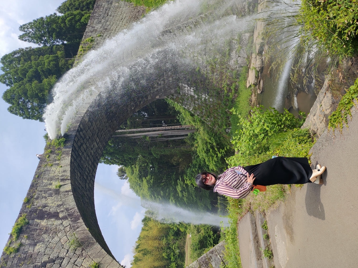 熊本景點山都町┃最古老建業250年清酒釀酒廠「通潤酒造」見學 一睹日本首座土木建築物國寶「通潤橋」壯麗放水