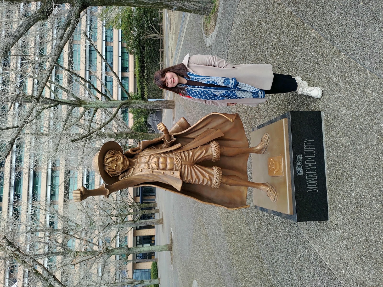 熊本景點┃草帽海賊團10座銅像捕獲 熊本自由行海賊迷 高森佛朗基縣廳魯夫 萌之里娜美 索隆喬巴香吉士 布魯克騙人布