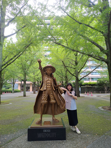 熊本景點┃草帽海賊團10座銅像捕獲 熊本自由行海賊迷 高森佛朗基縣廳魯夫 萌之里娜美 索隆喬巴香吉士 布魯克騙人布