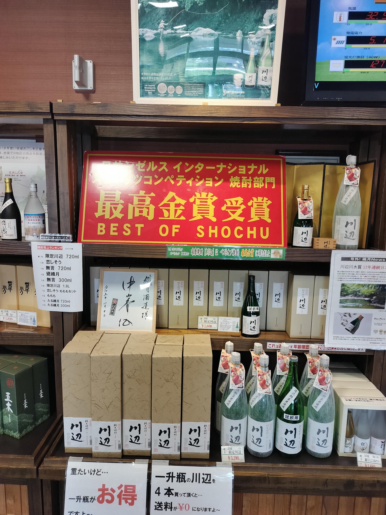 熊本人吉酒造┃球磨川優質水源-百年纖月酒造見學試飲無料-高品質米燒酌推薦買無言 停車場大巴可