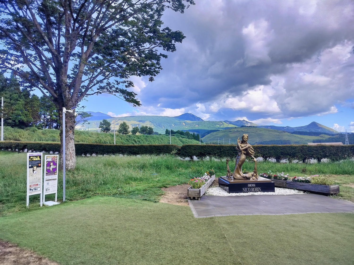 熊本景點南阿蘇┃震災博物館-東海大學阿蘇校區舊1號館 震災遺跡防災意識 航海王-羅賓銅像(熊本地震震災ミュージアム)
