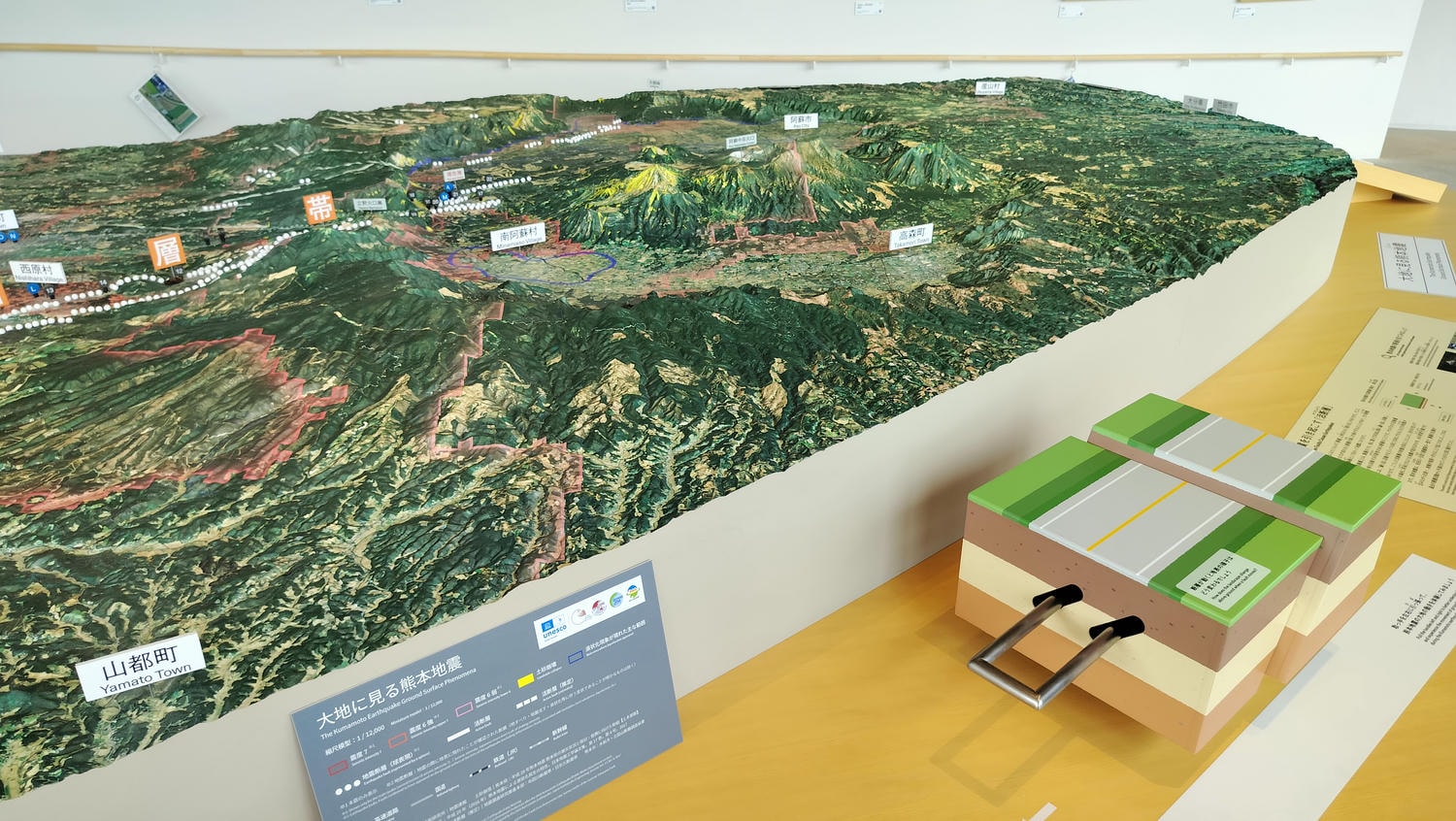 熊本景點南阿蘇┃震災博物館-東海大學阿蘇校區舊1號館 震災遺跡防災意識 航海王-羅賓銅像(熊本地震震災ミュージアム)