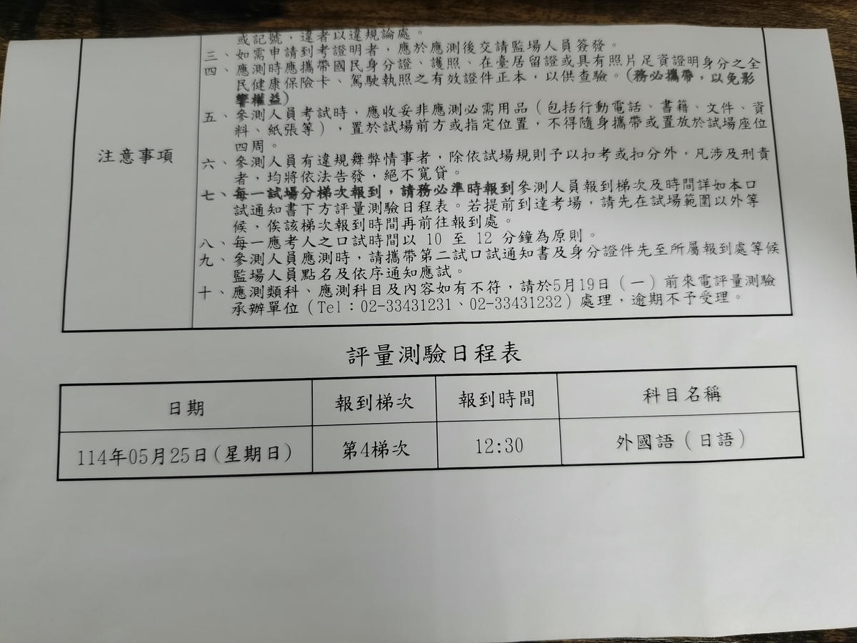 2025新制日文導遊報名/考試心得合格過程記錄(筆試+口試+98小時導遊職前訓練+結業領證)國家考場 - 第11張圖 2025新制日文導遊報名/考試心得合格過程記錄(筆試+口試+98小時導遊職前訓練+結業領證)國家考場