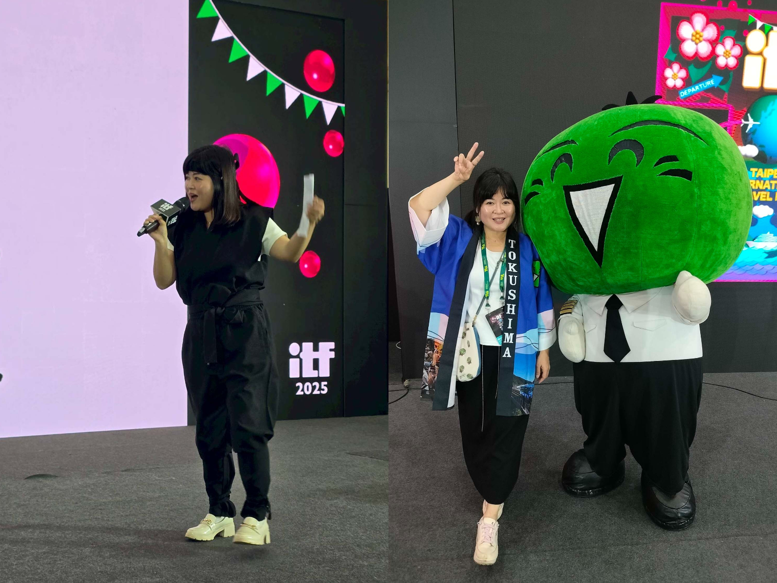 台湾と私(日本語表示) - 第6張圖 活動紀錄┃2025年台北ITF旅展大會舞台中日主持 台湾最大級旅行博メインステージ司会担当 訪日観光プロモーション立案企画支援