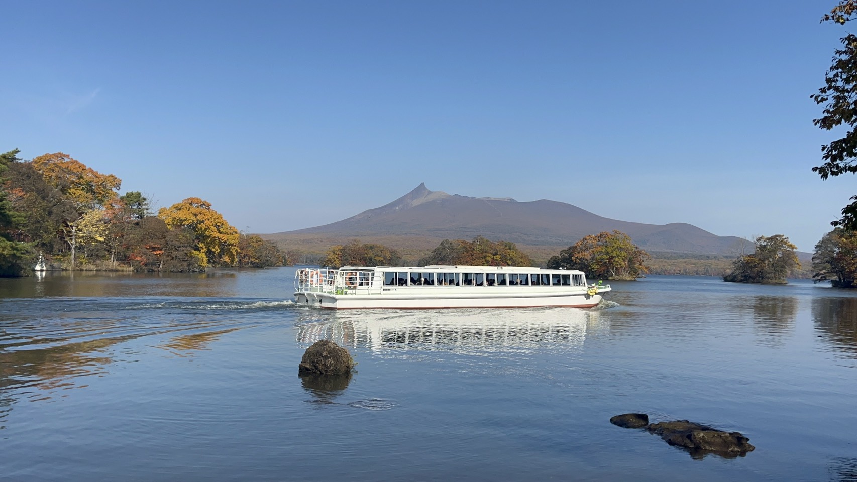 函館景點｜秋楓超美!大沼國定公園遊覽船賞北海道駒岳 四季都美 函館郊外 JR大沼公園站 函館直飛 函館自由行 北海道景點