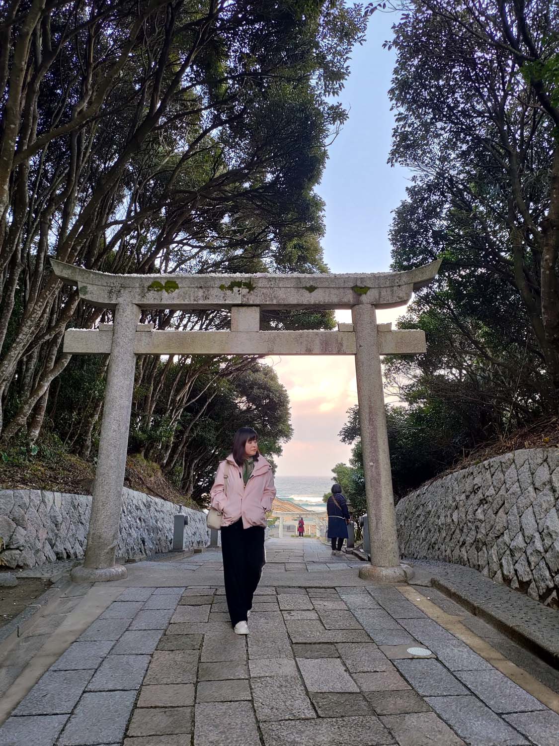 鳥取景點咖啡┃七訪結緣白兔神社參拜 步行1分AOAKUA咖啡文青風 放空看海吃生甜甜圈 鳥取市自由行